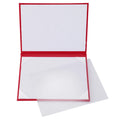 Red Imprinted High School Graduation Diploma Covers for Certificate 6" X8" Padded Certeficate Holder Folder With Moire Fabric