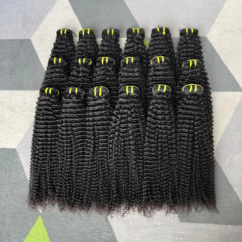 GDY Top Quality 10A Kinky Curly Virgin Hair Bundles Afro Curly Burmese Human Hair Bundles 100% Virgin Human Hair Bundles