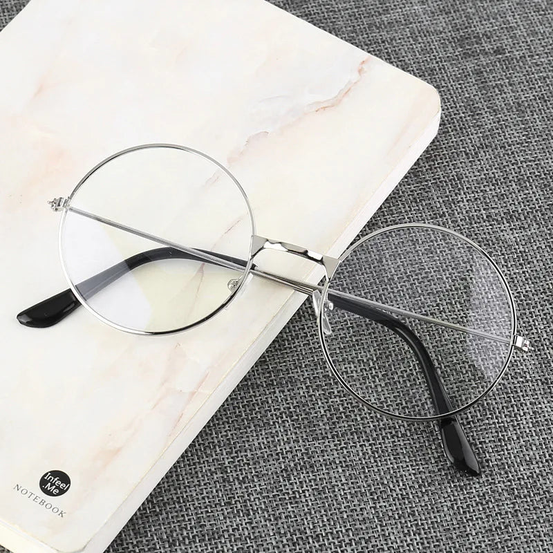 MK2311271 New Cheap Retro Round Metal Glasses Frame Anti-Blue Light Transparent Lens Glasses Frame Computer Glasses Eyewear