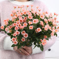 M896  Colorful Silk Small Artificial Flower Bushes Wholesale Artificial Rose Peony Flowers for Wedding Wall Background Decor