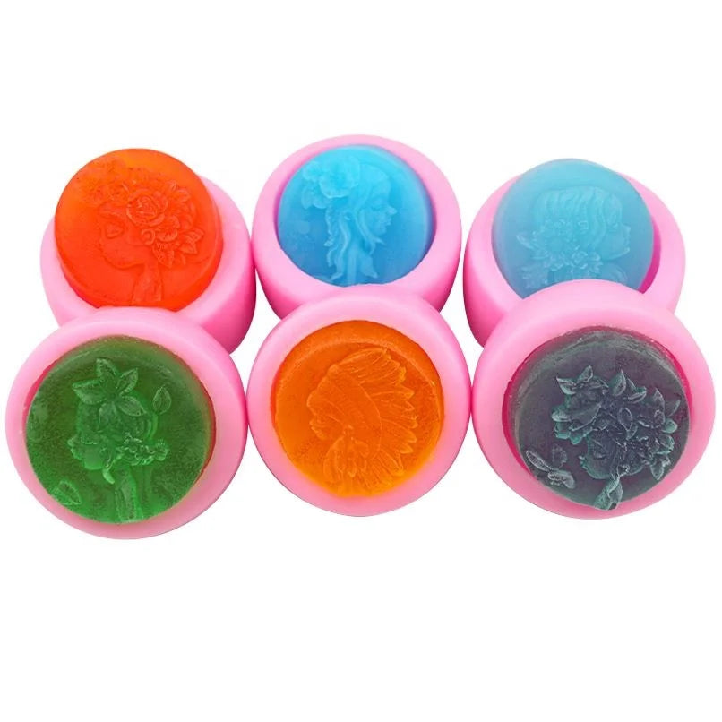 Factory Stock Silicone Cake Mold Home Diy Girl and Flower Shape Silicone Candle Mold 6 Pcs Set Sell