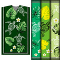 Henry Micronesia Skirt Low Moq Polyester Print Fabric Hibiscus Turtle All Green Dress Fabrics for Garment Soft & Fashionable