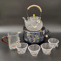 2022 New Glass Tea Set Teapot With Heater and Tea Cup for Cup Can