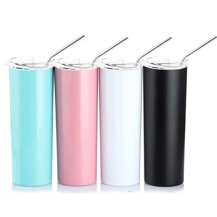 Hot Manufacturer's Modern Design 20oz Stainless Steel Tumbler 304 Insulated Vacuum Bottle DIY Sublimation Straight Cup Sealed