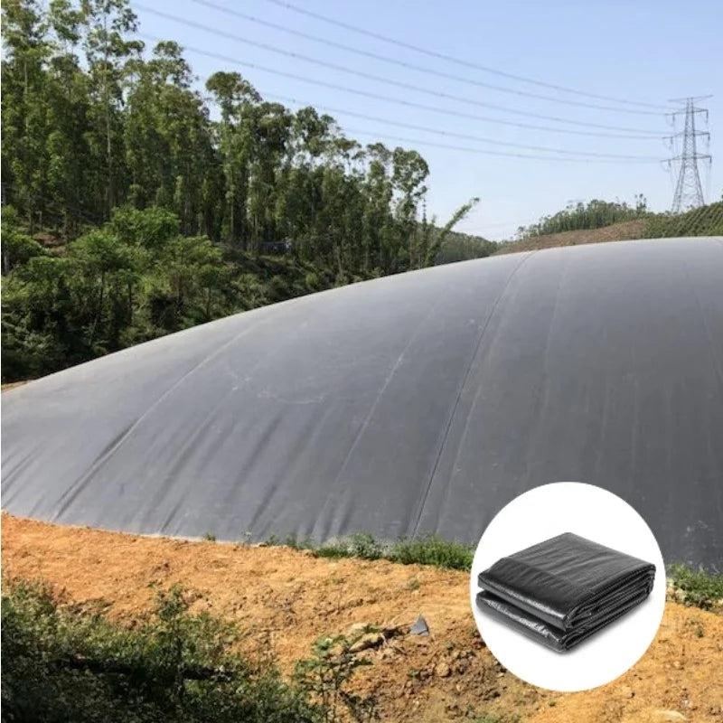 Factory Price ZHIHUI Brand PE HDPE Geomembrane Pond & Dam Liner Biodigester Landfill 190gsm 2*100m 1mm 2mm 60 Mil 85mil