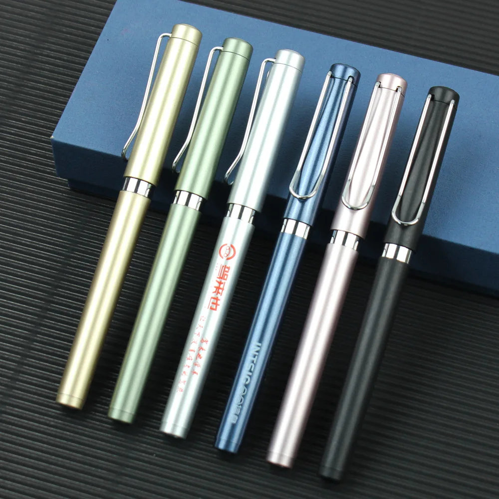 Customized logo for High-end Business Advertising Metal Pen Signature Gel Pen Enterprise Office Gifts Ballpoint Pen