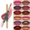 Matte Lipstick and Lip Liner Custom logo 12 Color Lip Liner and Lipstick Set Private Label