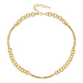 High Quality 18K Gold Plated Brass Jewelry Irregular Thick Chain Splicing Accessories HipHop Punk Necklaces P213252