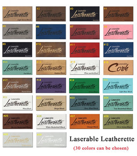 New 39 Color 12*24'' Engravable Hat Patches Leatherette Sheets Self Adhesive Blanks Laserable Leatherette Sheet With Adhesive