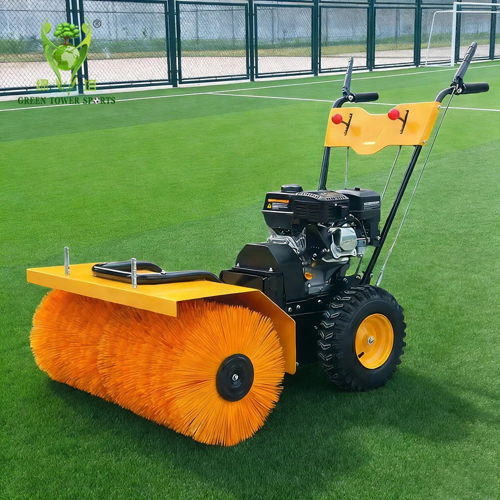 Turf Machines 4-Stroke Gasoline Engine Artificial Grass Maintenance Sweeping Brush Combing Machine Nylon Steel for Multi-Sport