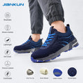 JIANKUN CE Industrial Sports Safety Shoes for Men Steel Toe Anti-Smashing Anti-Puncture Midsole Rubber+EVA Non-Slip Work Boots