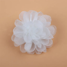 9cm Chinese Factory Headbands Wrist Flower Hand Corsage Wedding Corsages and Boutonnieres Star Sky Yarn Burn Edge Flowers
