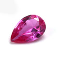 Wholesale AAA Grade 3# Rose Ruby Color Loose Pear Cut Regular Cutting Lab Created Ruby Synthetic Corundum