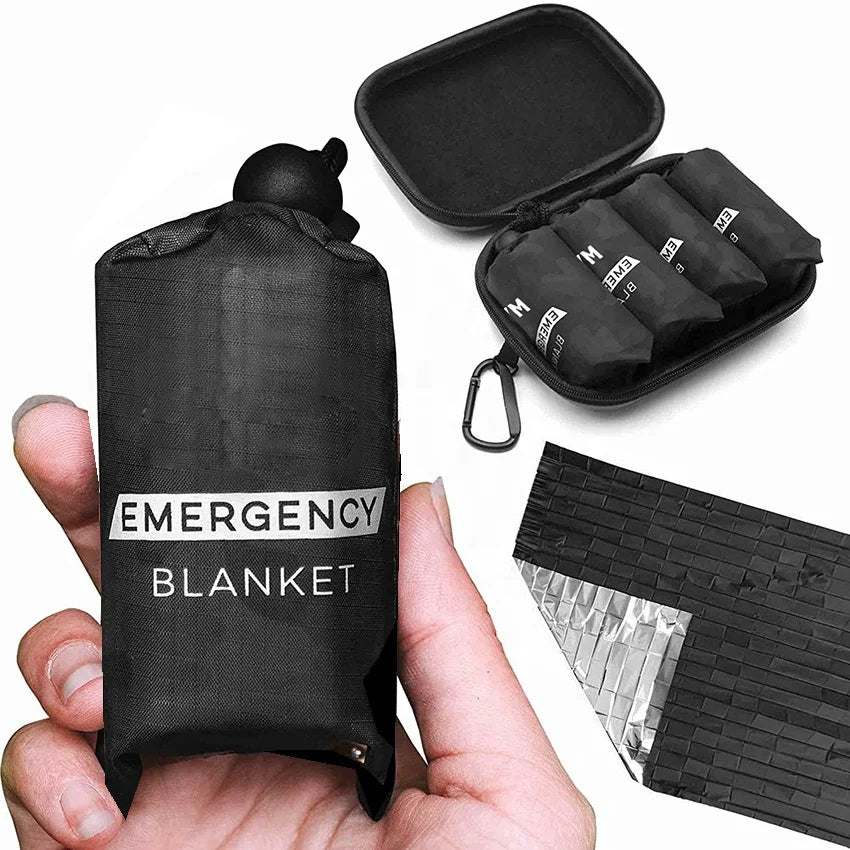 OEM Brand All Weather 4 Pack extra Large Thermal Foil Space Mylar Emergency Blanket for Marathons and Race Event