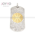 Fully-jewelled Silver Hip Hop Basketball Pendant Necklace Stainless Steel Pendant Sport Jewellery for Men