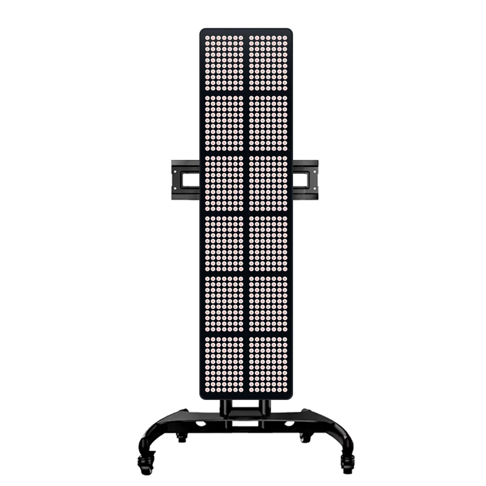 Infrared Red Light Therapy Panel Aluminum 3600W Black American Red Light Therapy Bed with Stand