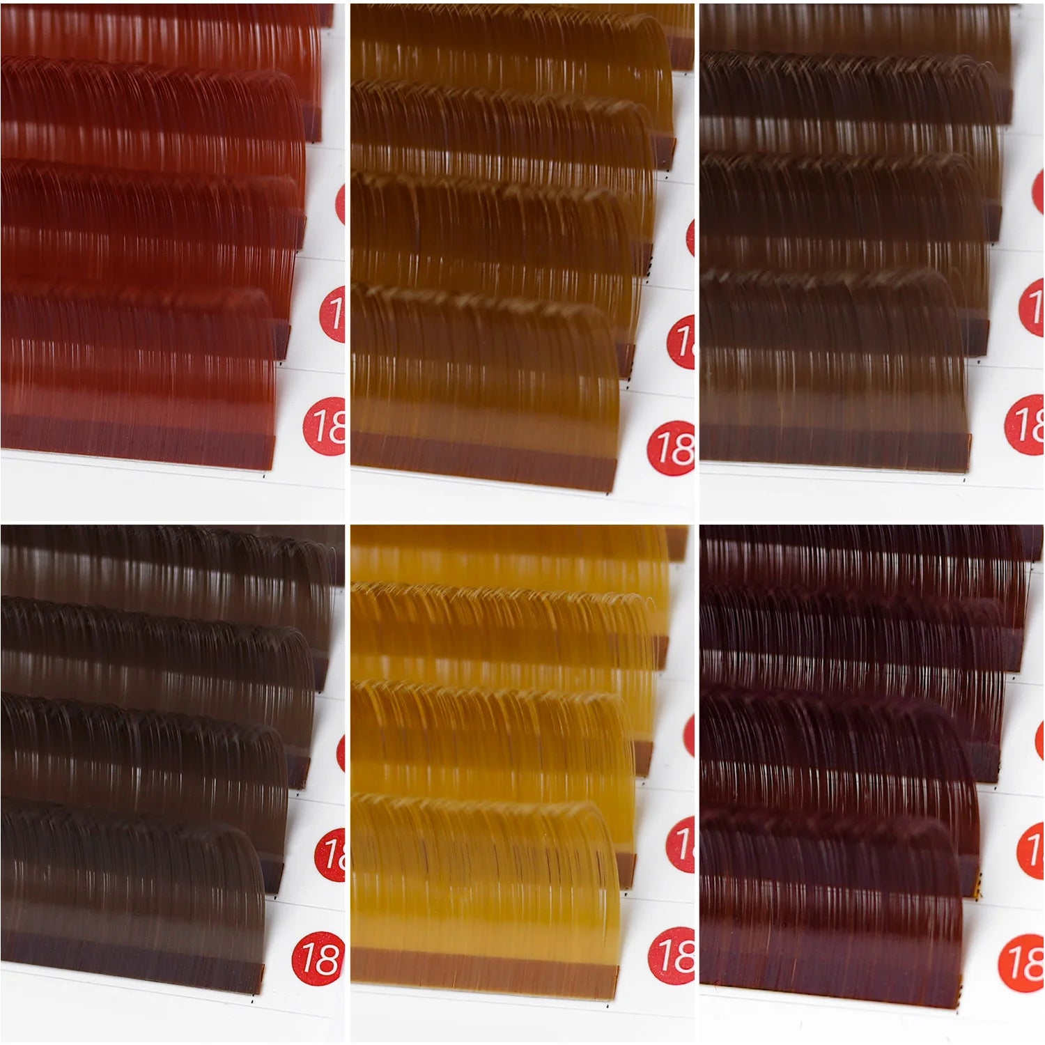 Allison C D Cc Dd Colored Lash Extensions 03 Ombr Color Lashes Colored Individual Lashes