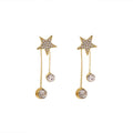 Fashion Gemstones Jewelry Rhinestones Crystal Earrings Dangle Drop Ear Studs for Women Girls