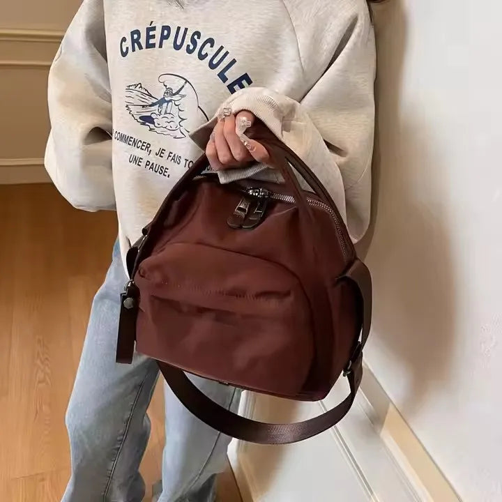 Custom Logo Casual Nylon Bag Fashionable and Versatile Women's Crossbody Bag with Handle Handbags for Ladies