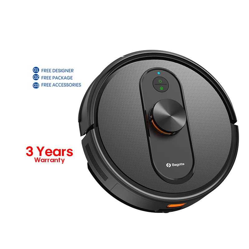 Bagotte Mart Auto Recharge Robot Vacuum Cleaner Wet and Dry Automatic Sweeper for Household and Hotels with Water Filter