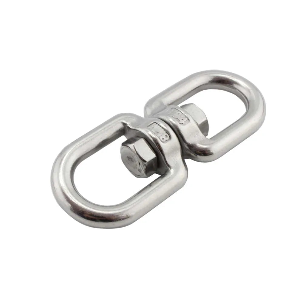 Rigging Hardware Eye to Eye End Swivel Stainless Steel Swivel Snap Hooks 4mm