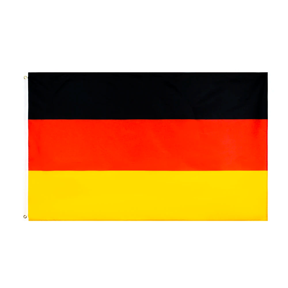 Ready to Ship 100% Polyester 5x8ft 150x240cm Stock Black Red Yellow DE Deutschland German Germany Flag
