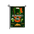 Wholesale Custom Double Sided Printing 12x18inch Burlap Green Hat St. Patrick's Day Garden Flags Welcome Signs for Outdoor Decor