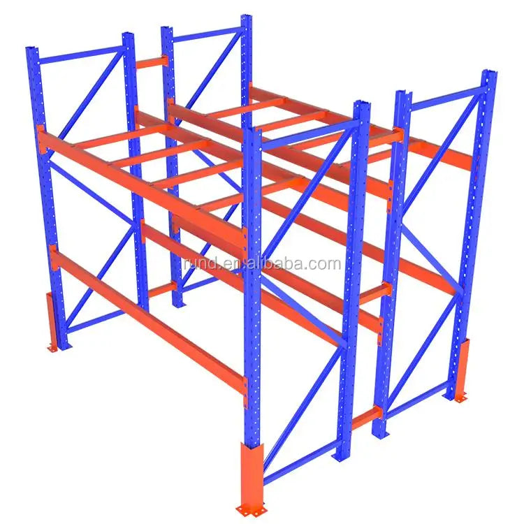 RD Warehousing Heavy Duty Single-Sided Custom Warehouse Shelves with Q235B Steel 1000-3000 KG Load Capacity for Industrial Use
