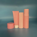 Cosmetics-Bottle 50ml 100ml 200ml White pink Skincare Face Wash Packaging PE Hand Cream pink PET Tube and Serum Bottle Cream Jar