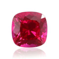 Redleaf Gems OEM ODM Custom Rubis Stone Cushion Shape Synthetic Loose Gemstone Lab Grown Ruby