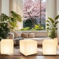 Modern LED Cube Chair in Any Size Plastic Light Cube Seat for Outdoor Living Room Hotel & Home Bar Furniture