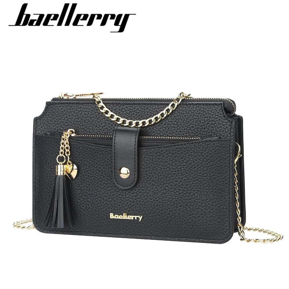 2025 Latest Hot Selling PU Women's Fashion Korean Design Elegant Crossbody Shoulder Bag with Zipper Closure