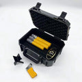 Wholesale Customized logo Foam Color Hard Plastic Wholesale Plastic Travel Cigar case with Cutter and Lighter Cigar