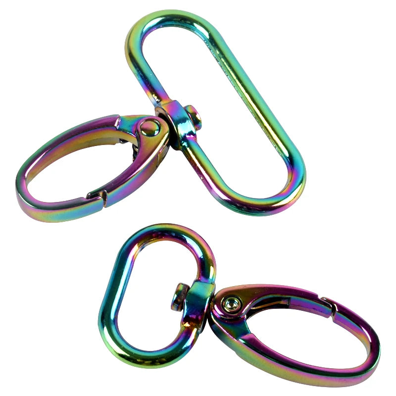 Ivoduff Wholesale Metal Rainbow Swivel Snap Hook Carabiner Snap Hook for Sale
