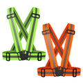 WX Hi Vis Belt Night Walking Cycling Reflective Belt Strap Safety Vest Adjustable Fluorescent Running Reflective Harness MegaBDM