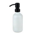 Longan Soap Dispenser Bathroom Replaceable 304 Stainless Steel Pump Liquid Hand Soap Dispenser Bottle Glass for Bathroom