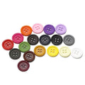 Wholesale Sustainable Flatback Resin Buttons Customizable Colors Colorful Matt Design 4-Hole Plating Technique Coat Suit Free