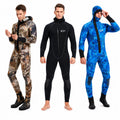 High Quality Men 5mm Spearfishing Wetsuit Neoprene Hoodie Jacket Pants Diving Suit Freediving Snorkeling Suits
