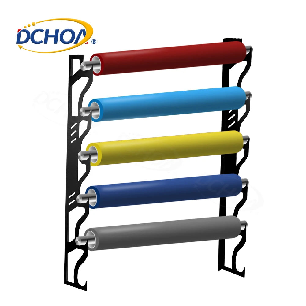 DCHOA Customize Alloy Steel Wall Mounting Wrap Vinyl Roll Storage Rack