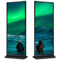 Floor Standing 75 Inch Advertising Full Screen Vertical Digital Signage Android Touch Lcd Totem Display Kiosk