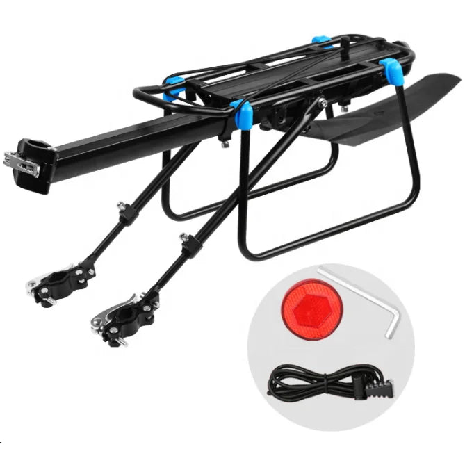 Wholesale FactoryBicycle Luggage Carrier  Cargo Rear Rack Mountain Bike Folding Shelf Quick Release Bicycle Rear Rack