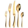 Metal High Quality Gold Cutlery Set for Wedding 304 Stainless Steel Fork Spoon Silverware Juego De Cubiertos De Acero Inoxidable