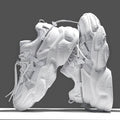 Custom Men's High Top Sneakers Breathable Gym Tennis and Trainer Shoes for Summer Height Increasing Casual Walk Male Sneakers