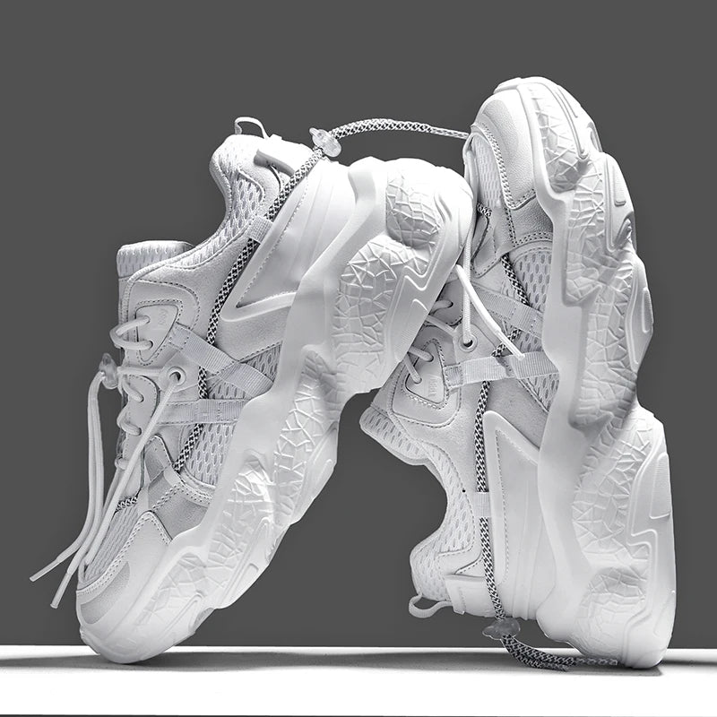 Custom Men's High Top Sneakers Breathable Gym Tennis and Trainer Shoes for Summer Height Increasing Casual Walk Male Sneakers