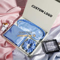 Custom LOGO 22momme 100% Mulberry Silk Pillow case Silk Hair Scrunchies Luxury Silk Pillowcase Set