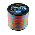 Japan Super Strong 9-Strand Multicolor PE Fishing Line 300M/500M Braided Wire for River Lake & Stream Fishing
