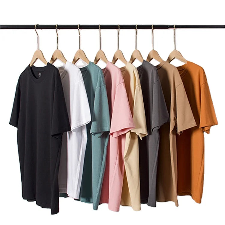 High Quality Heavy Weight Plain Oversized Tshirt Printing Embroidery Custom Blank 100 Cotton Men T Shirt