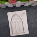 C-0346 European retro door and window Chocolate Mold sugar brick chocolate cake silica gel mold Silicone Fondant Mould