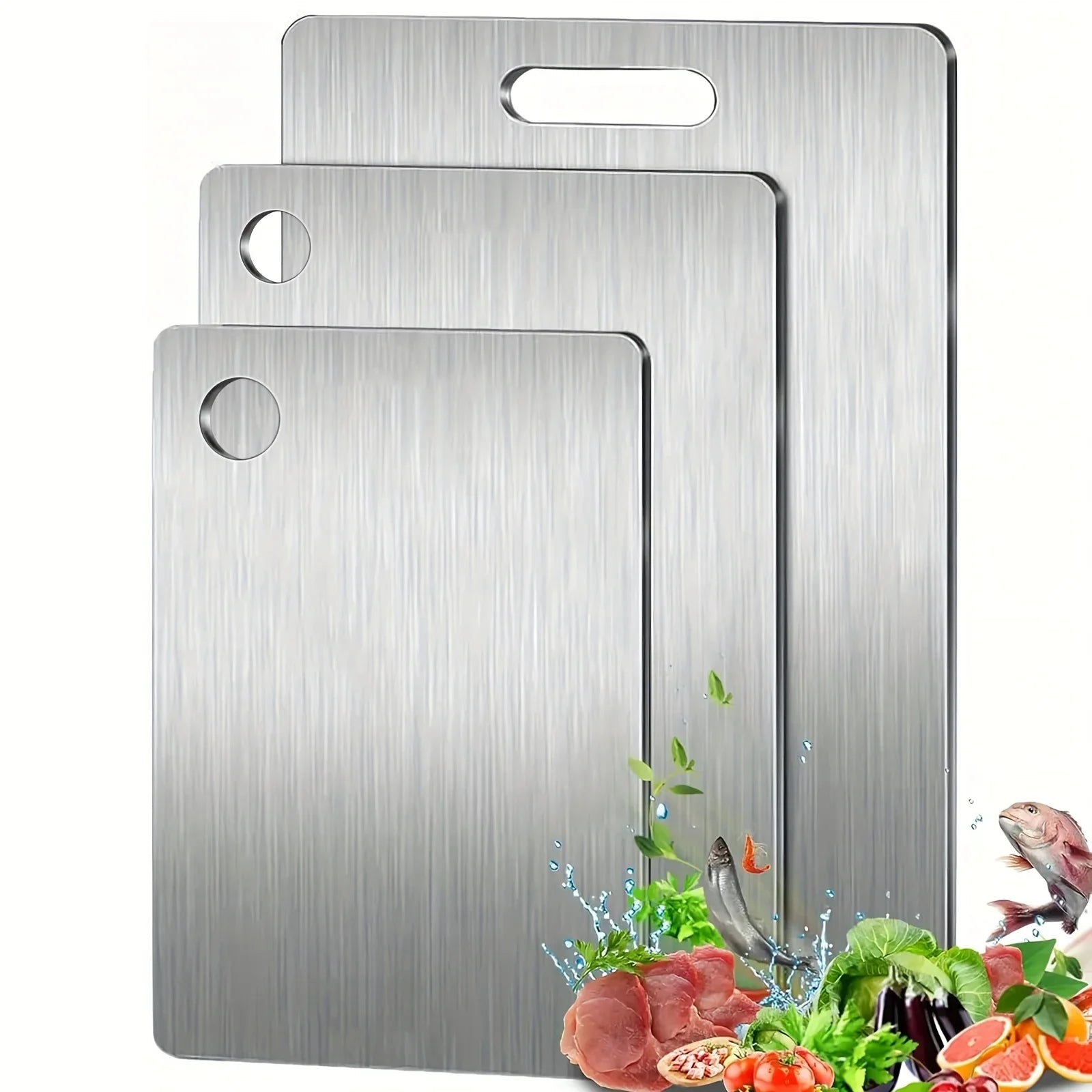High Quality Stainless Steel Cutting Boards Different Sizes Kitchen Chopping Blocks Unique Gifts for Cooks Everything