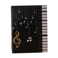 Black Sheet Music Folder A4 Size PP Storage Holder Binder Music Folder for Stage Musical Instrument Piano Performance